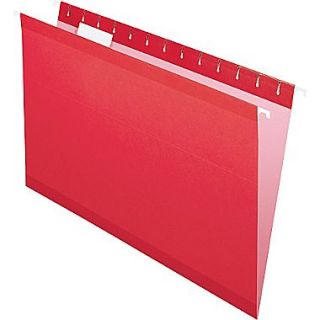 Pendaflex Reinforced Hanging File Folders, 5 Tab Positions, Legal Size, Red, 25/Box (4153 1/5 RED)