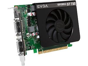 EVGA GeForce GT 730 DirectX 12 (feature level 11_0) 02G P3 2738 KR 2GB 128 Bit DDR3 PCI Express 2.0 Video Card