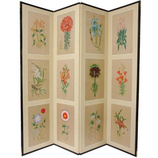 12 Small Flowers Silk Room Divider (China)   Shopping