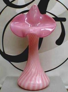 Fenton Art Glass 11 Rosalene Glass Tulip Vase —