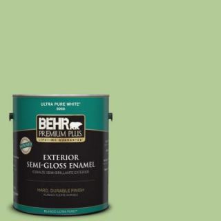 BEHR Premium Plus 1 gal. #430D 4 Garden Spot Semi Gloss Enamel Exterior Paint 540001