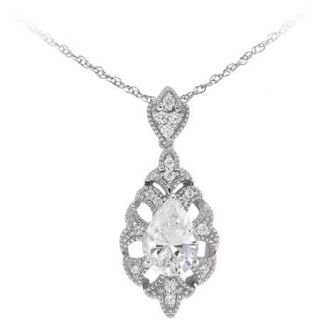 Her Special Day Jewelry CZ Sterling Silver Pendant