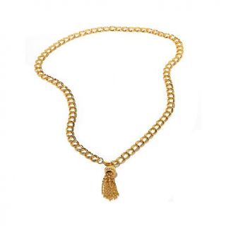 Audrey Hepburn™ Collection Goldtone Chain Link 38" Tassel Necklace   7818933