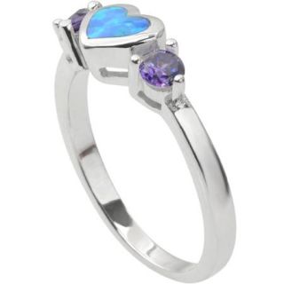 Brinley Co. Sterling Silver Gemstone Heart Ring