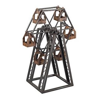 Sterling Industries 582138 0089 Bradworth Industrial Ferris Wheel Candle Holder