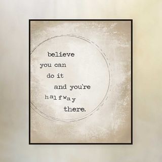 Believe Giclee Print Framed Textual Art by PTM Images
