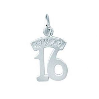 EZ Charms 0.8 Grams Sterling Silver Sweet 16 Charm