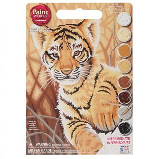 Paint Works Paint By Number Kit 9" x 12"   Tiger Cub   7702056