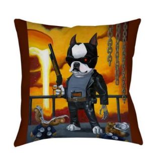 Thumbprintz Terminator Dog Indoor/ Outdoor Throw Pillow 16 x 16