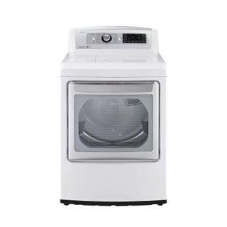 LG Electronics EasyLoad 7.3 cu. ft. Gas Dryer with Steam in White DLGX5781WE