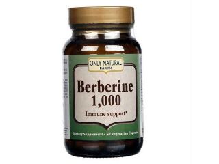 Only Natural Berberine   1000 mg   50 Vegetarian Capsules   1504042