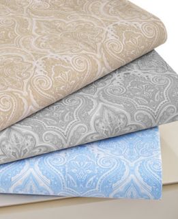 Martha Stewart Collection 400 Thread Count Bellmore Paisely Sheet Set