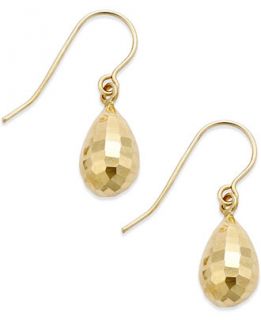 Mirrored Teardrop Earrings in 10k Gold   Earrings   Jewelry & Watches