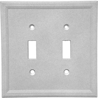 Somerset Collection Somerset 2 Gang Gray Toggle Wall Plate