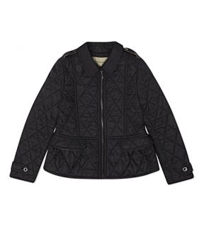 BURBERRY   Short zip up quilted jacket 4 14 years