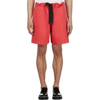 Kenzo Strawberry Red Neoprene Shorts