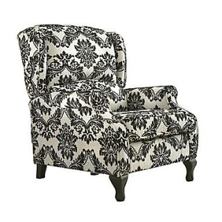 TMS Wing Wood/Fabric Recliner, Floral