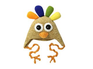 San Diego Hat Company Kids DL2526 Hand Crochet Turkey Hat (Infant/Toddler/Little Kids) Turkey