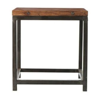 Home Decorators Collection Holbrook 22 in. W Coffee Bean End Table 0105500950