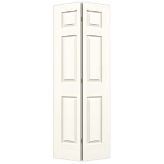 ReliaBilt Moonglow Hollow Core 6 Panel Bi Fold Closet Interior Door (Common: 32 in x 80 in; Actual: 31.5 in x 79 in)