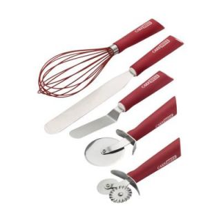 Cake Boss Stainless Steel Tools and Gadgets 5 Piece Baking and Decorating Tool Set in Red 55084