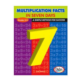 Multiplication Facts in 7 Days Book