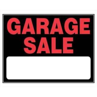 The Hillman Group 15 in. x 19 in. Day Glo Plastic Garage Sale Sign 840032