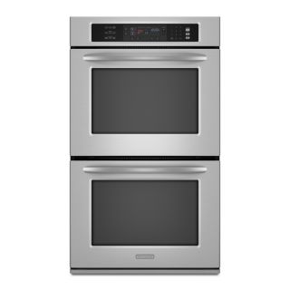 KitchenAid 30 in Convection Double Electric Wall Oven (Stainless Steel)