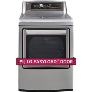 LG Electronics EasyLoad 7.3 cu. ft. Electric Dryer with Steam in Graphite Steel DLEX5780VE