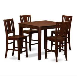 Wooden Importers 5 Piece Counter Height Pub Table Set