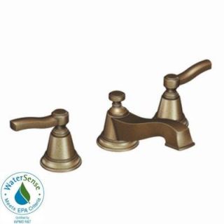 MOEN Rothbury 8 in. Widespread 2 Handle Low Arc Bathroom Faucet Trim Kit in Antique Bronze (Valve Not Included) TS6205AZ