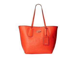 Coach Embosssed Tecture Leather Large Coach Taxi Tote 28 Sv Coral