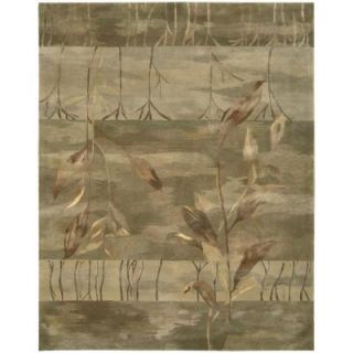 Nourison Overstock Reflections Sage 8 ft. 6 in. x 11 ft. 6 in. Area Rug 653178