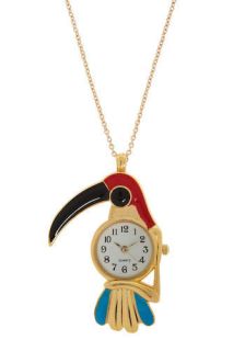 Toucan Tell Time Necklace  Mod Retro Vintage Necklaces