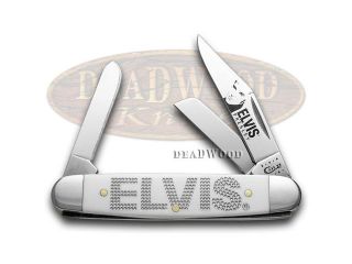 CASE XX White Delrin ELVIS PRESLEY Stockman Knives