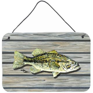 Fish Bass Small Mouth Aluminum Hanging Painting Print Plaque
