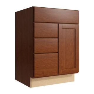 Cardell Pallini 24 in. W x 34 in. H Vanity Cabinet Only in Nutmeg VCD242134DL3.AE0M7.C53M
