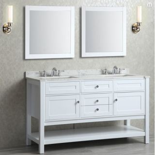 Ariel Bath Mayfield 60 Double Bathroom Vanity Set with Mirror