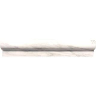 MS International Calacatta Gold 2 in. x 12 in. Rail Molding Polished Marble Wall Tile SMOT RAIL CALAGOLD