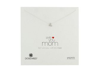 Dogeared We Love You Mom Heart Necklace Sterling Silver