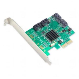 Syba SI PEX40057 PCIe x2 4 Port SATA 6.0Gbps Controller Card   NEW