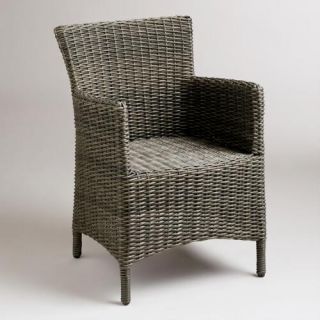 Gray All Weather Wicker Solano Armchair
