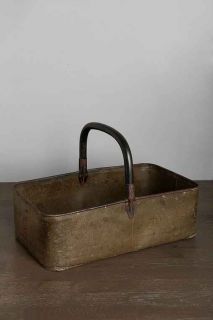 Vintage Metal Picnic Basket