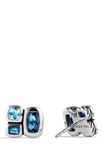David Yurman Confetti Earrings with Blue Topaz and Hampton Blue Topaz
