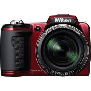 Nikon  Coolpix L110 Digital Camera (Red) 26195