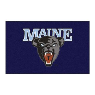 FANMATS University Of Maine Multicolor Rectangular Indoor Machine Made Sports Throw Rug (Common: 1 1/2 x 2 1/2; Actual: 19 in W x 30 in L x 0 ft Dia)