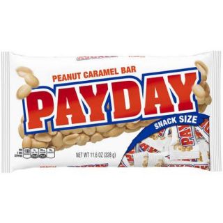 Payday Snack Size Candy Bars, 11.6 oz
