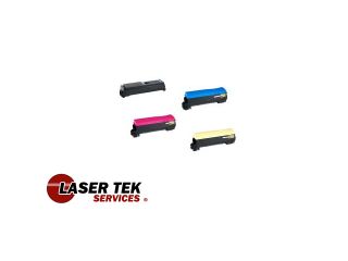 Laser Tek Services ® 4PK Compatible Toner Cartridge for Kyocera TK 552 TK552 TK 552BK TK 552C TK 552M TK 552Y FS C5200DN