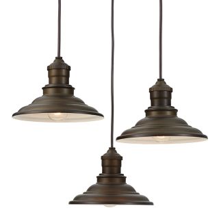 allen + roth Hainsbrook 18.3 in Aged Bronze Multi Light Pendant