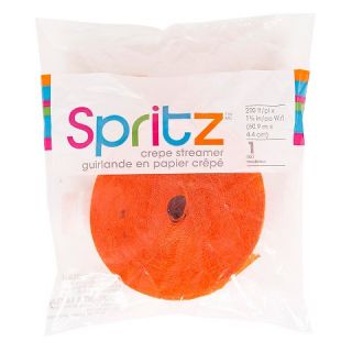 Spritz™ Crepe Streamers 200 FT Orange